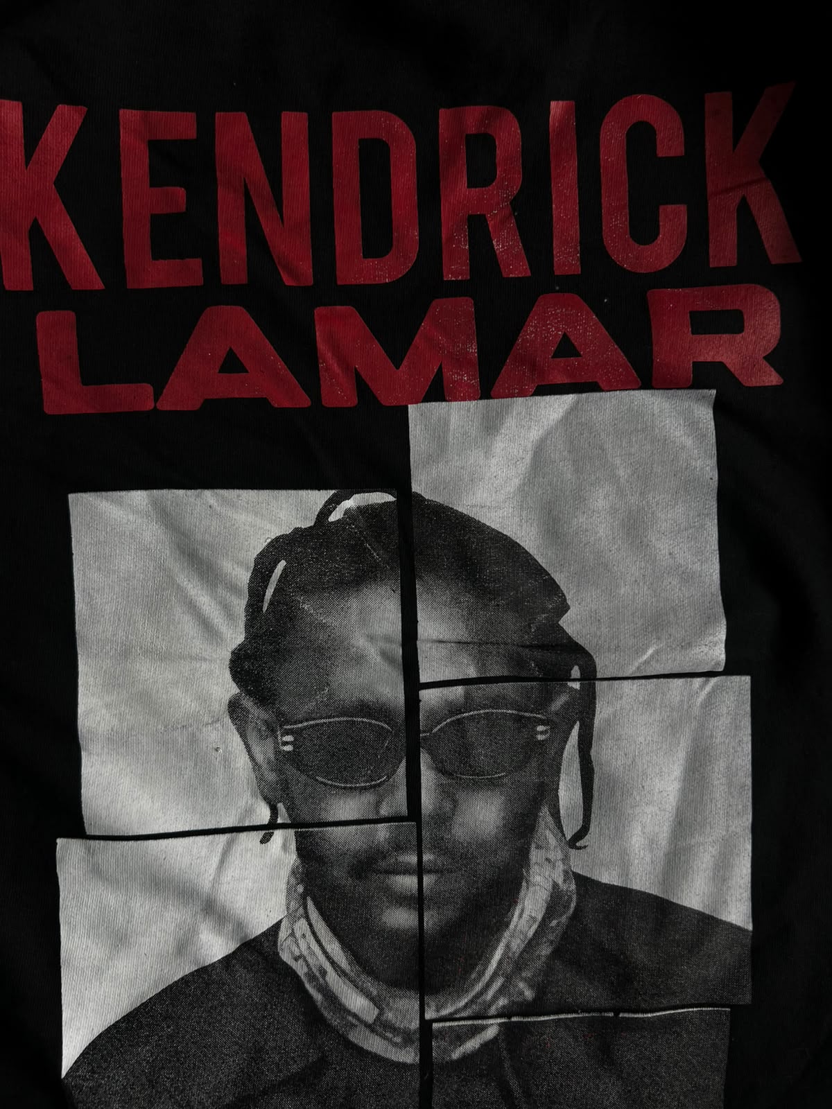 Kendrick Lamar Graphic T-Shirt – Red Typography & Portrait Print