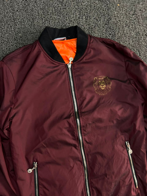 Lion Crest Bomber Jacket – Zip-Up Streetwear Jacket