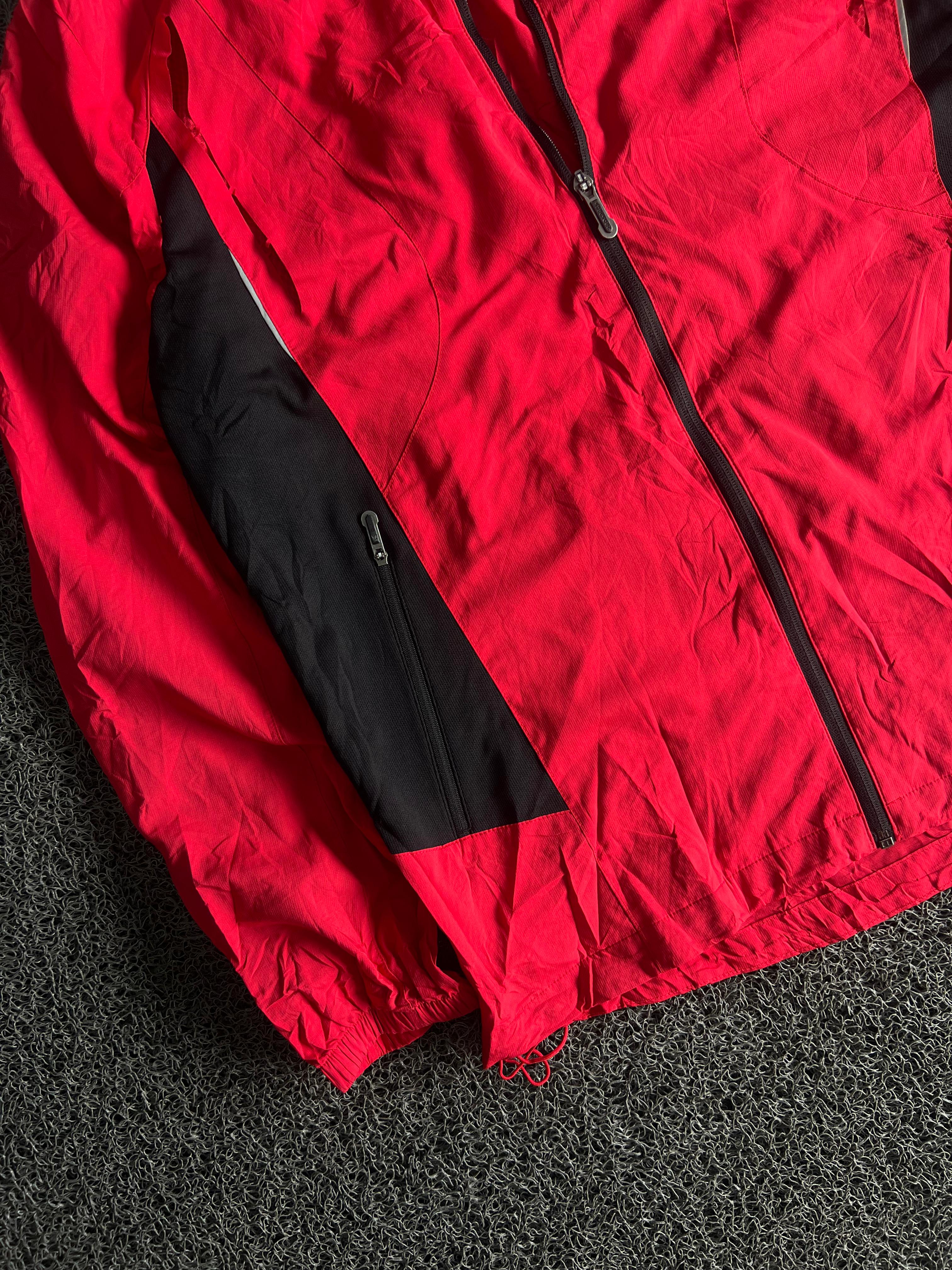 Men's Red & Black Lightweight Windbreaker Jacket(⚠️Zip not working)