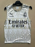 AC Milan 2025/26 White Sleeveless Training Jersey