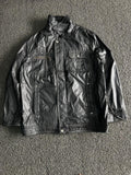 Black Utility Field Jacket – Lightweight Full Zip Multi Pocket Windbreaker (Black)
