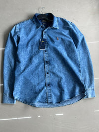 Vintage Polo Ralph Lauren Acid Wash Denim Button-Up Shirt