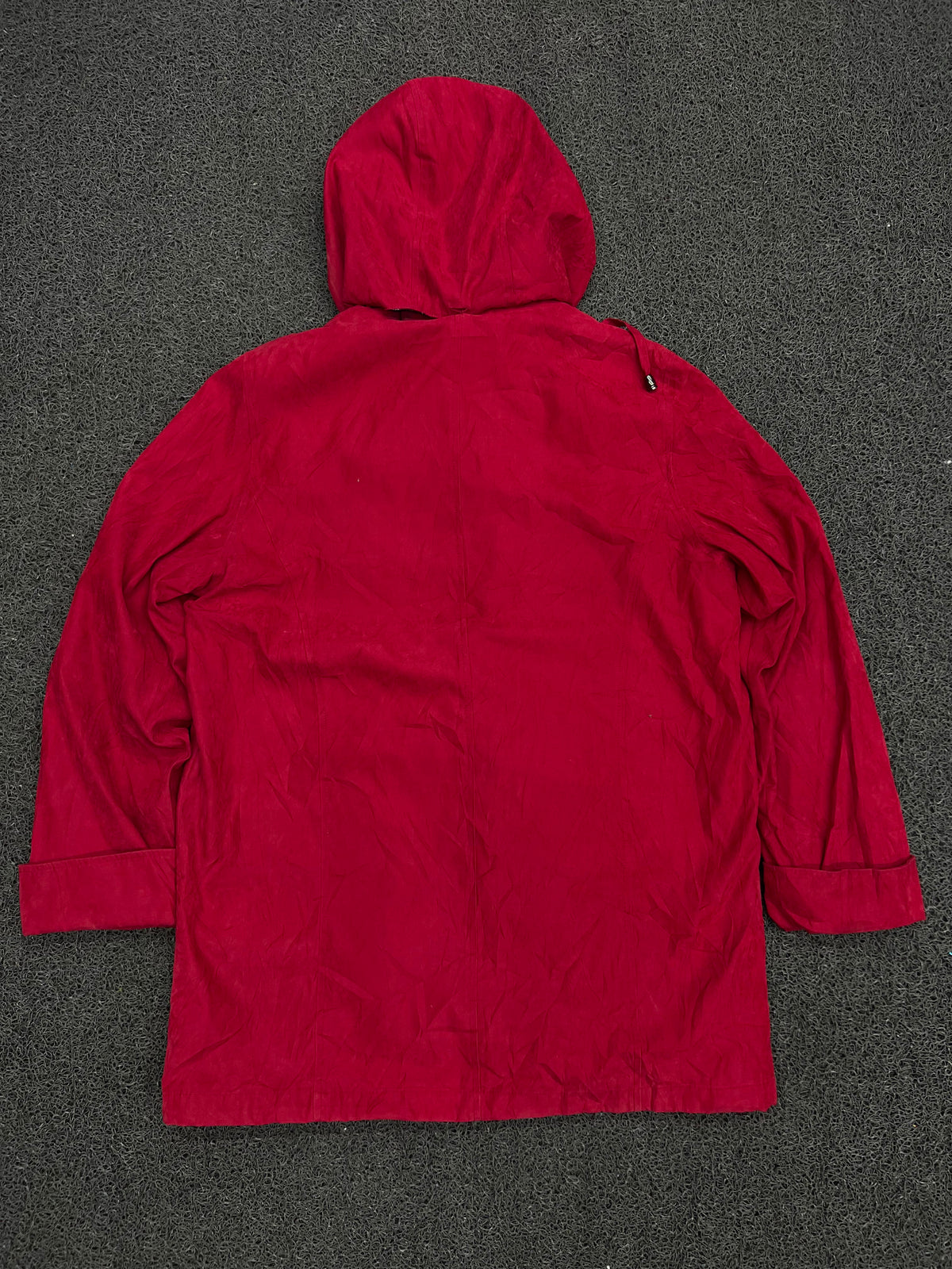 Hooded Utility Jacket with Plaid-Lined Hood
