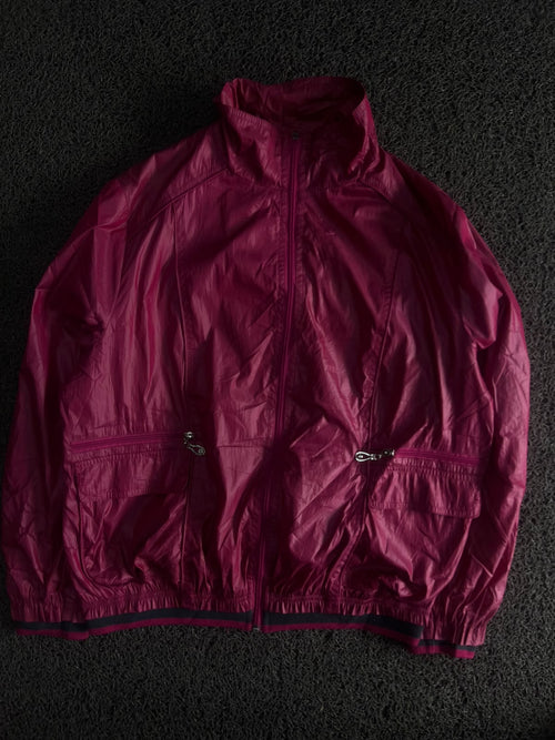 Lightweight Full-Zip Windbreaker Jacket with Zippered Pockets