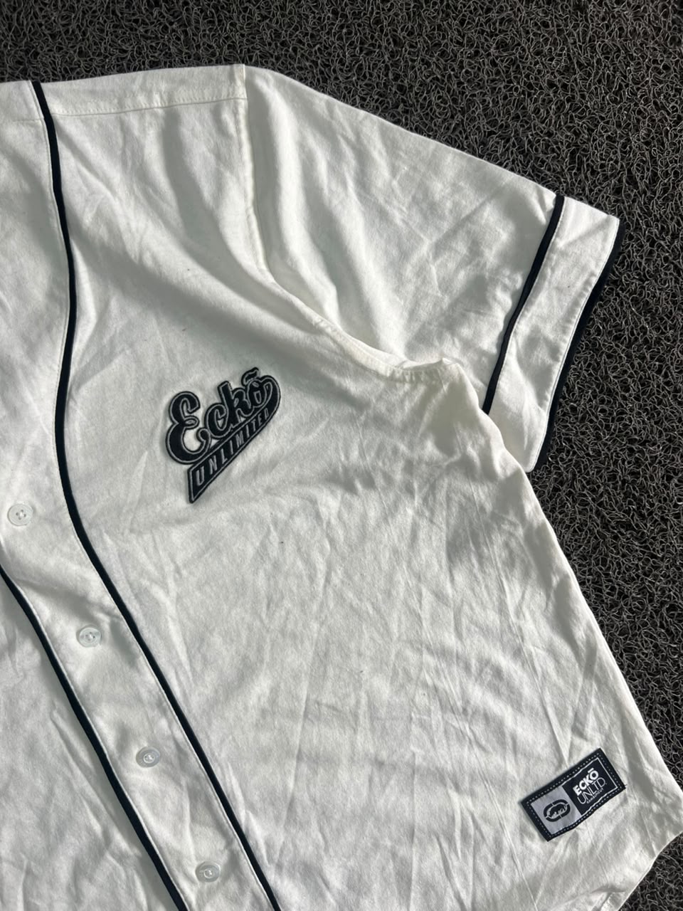 Ecko Unltd.  Baseball Jersey Button-Up T-Shirt – Embroidered Logo | Streetwear