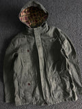 Vintage Hooded Utility Field Jacket – Multi Pocket Military Style