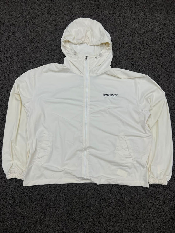 Ernsting® Lightweight Hooded Windbreaker Jacket – Full Zip Packable Casual Outerwear