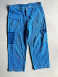 Vintage Blue Denim Carpenter Cropped Jeans