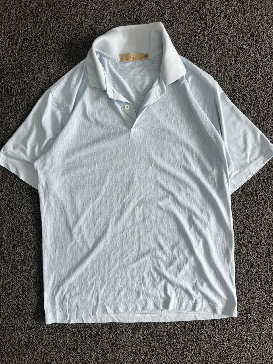 Textured Polo T-Shirt with Classic Collar