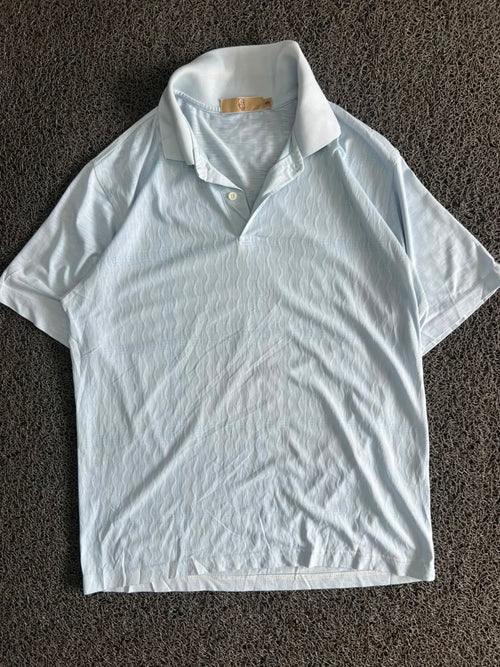 Textured Polo T-Shirt with Classic Collar