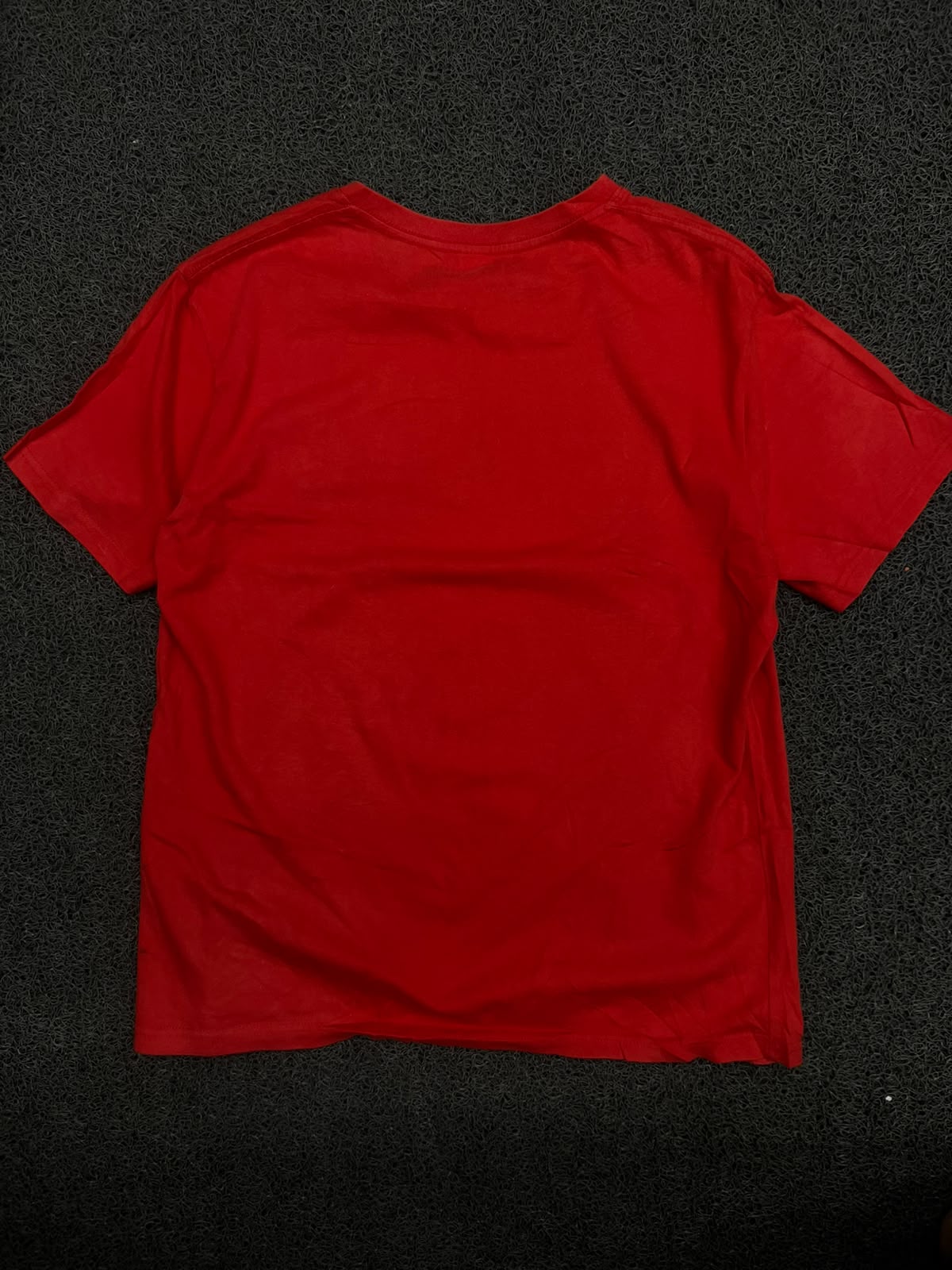 Red Desuteam Graphic Print Crew Neck T-Shirt