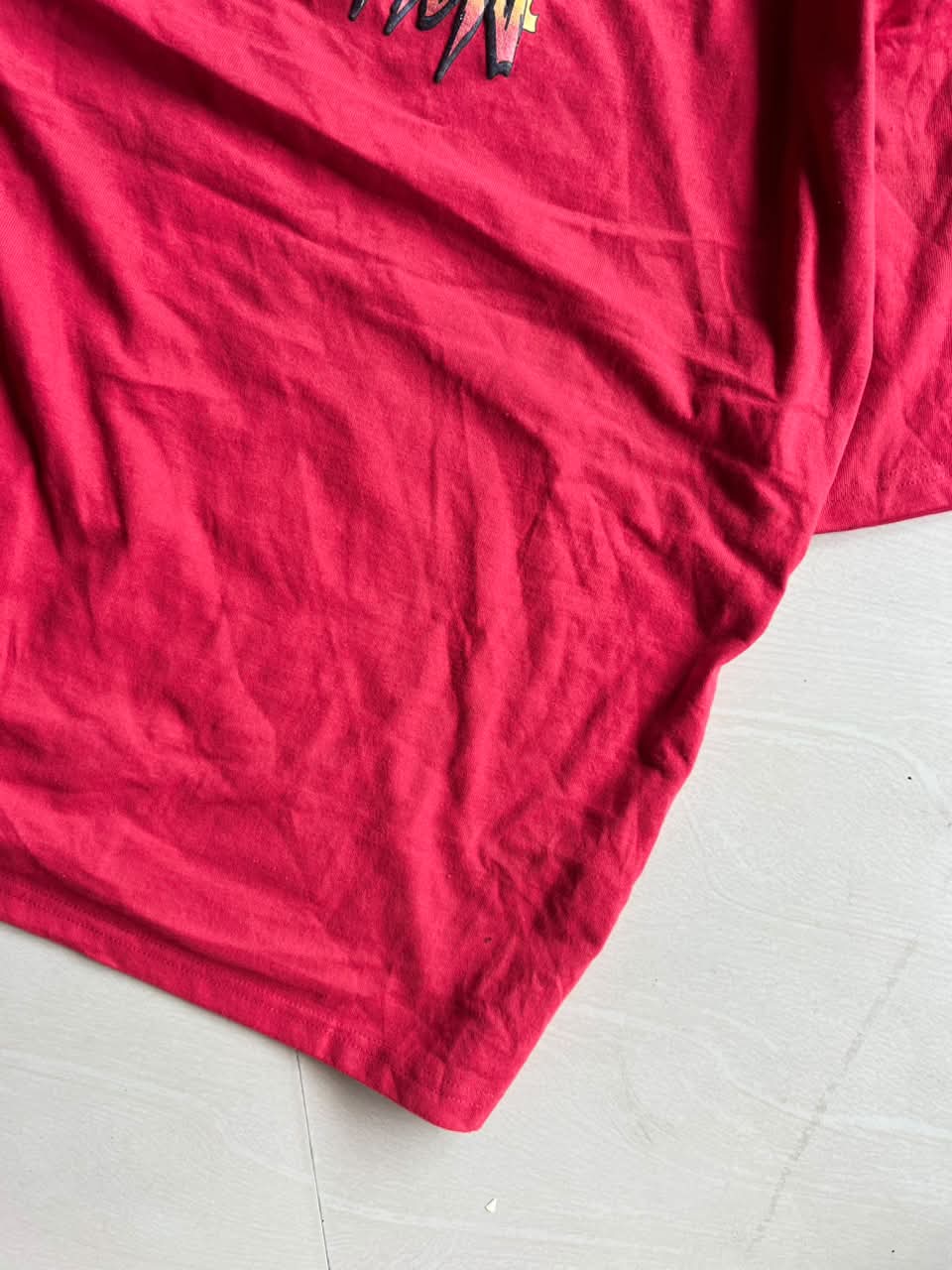 Vintage Demon Dodge Racing Graphic T-Shirt – Red Oversized Tee