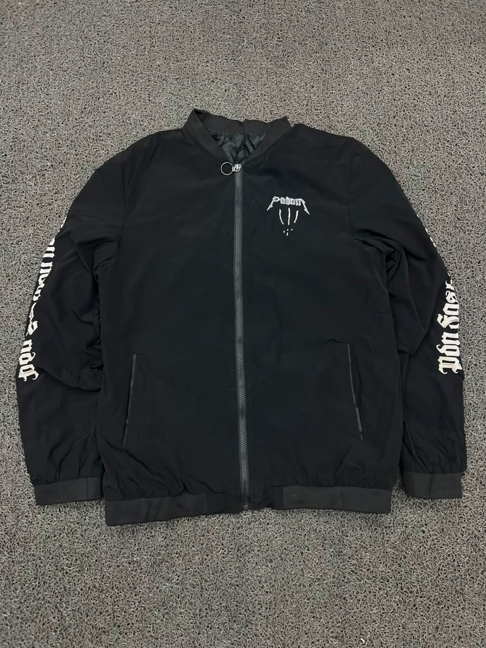 Palm Angels Logo Print Bomber Jacket – Full Zip Streetwear Jacket