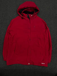 Red GORE-TEX Waterproof Hooded Outdoor Jacket