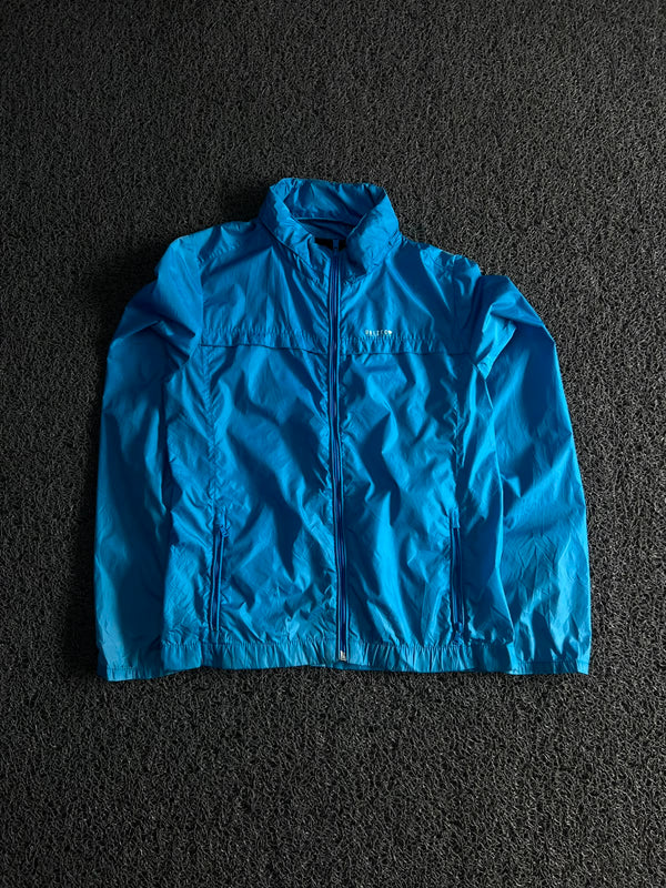 Vintage Blue Lightweight Windbreaker Jacket ⚠️ Small Stains