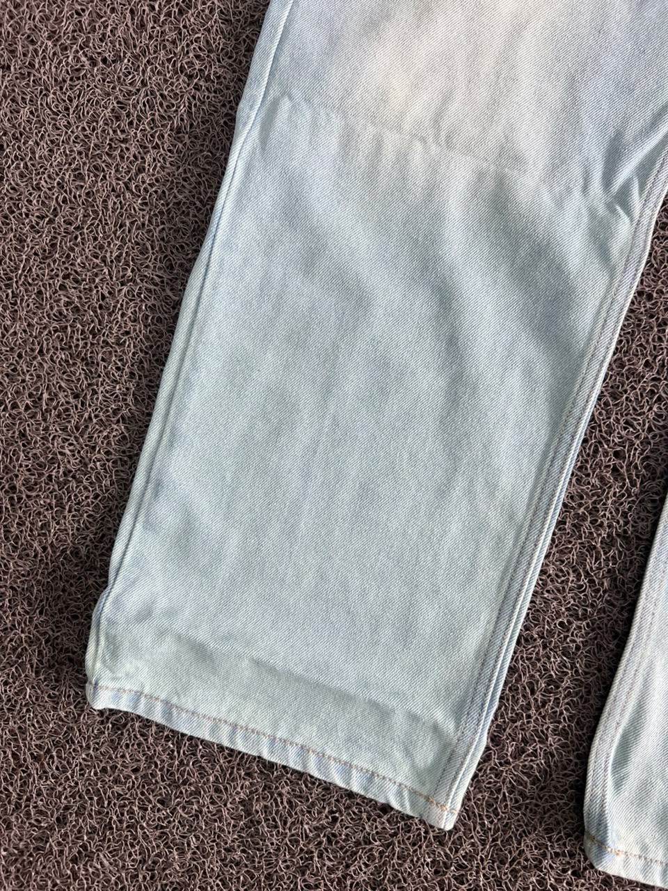 Vintage Light Wash High-Waisted Straight Leg Denim Jeans – Classic Blue Unisex