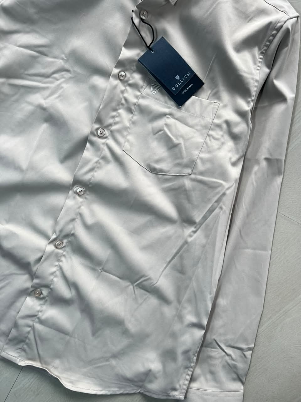 Men's Classic Ivory Button-Down Formal Shirt