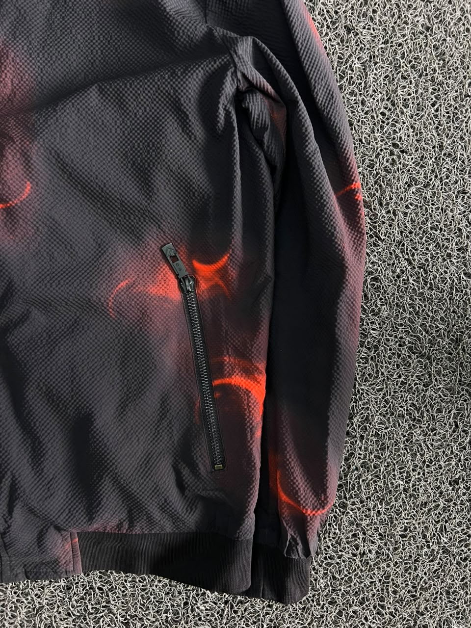 Ember Print Bomber Jacket – Premium Textured Zip-Up
