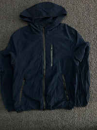 Hooded Windbreaker Jacket with Zip Pockets ⚠️ Small Damage