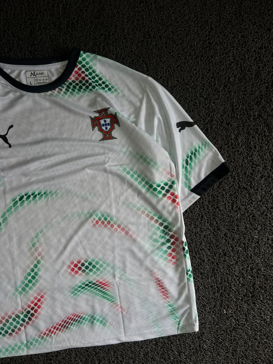 Portugal Cristiano Ronaldo #7 Football Jersey – White Away Edition | Premium Fan Five Sleeve Jersey