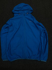Blue Hooded Lightweight Sports Jacket with Zip Pockets ⚠️ Small Damage