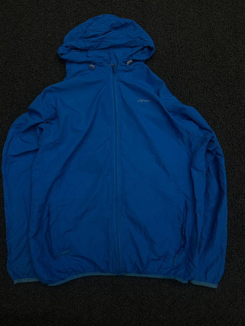Blue Hooded Lightweight Sports Jacket with Zip Pockets ⚠️ Small Damage