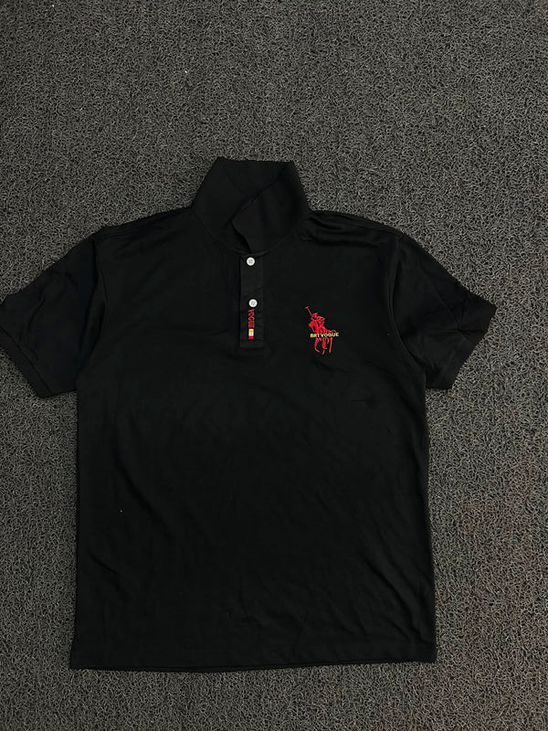 Vintage Embroidered Equestrian Polo T-Shirt