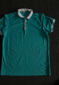 Polo T-Shirt with Contrast Collar & Sleeve Trim
