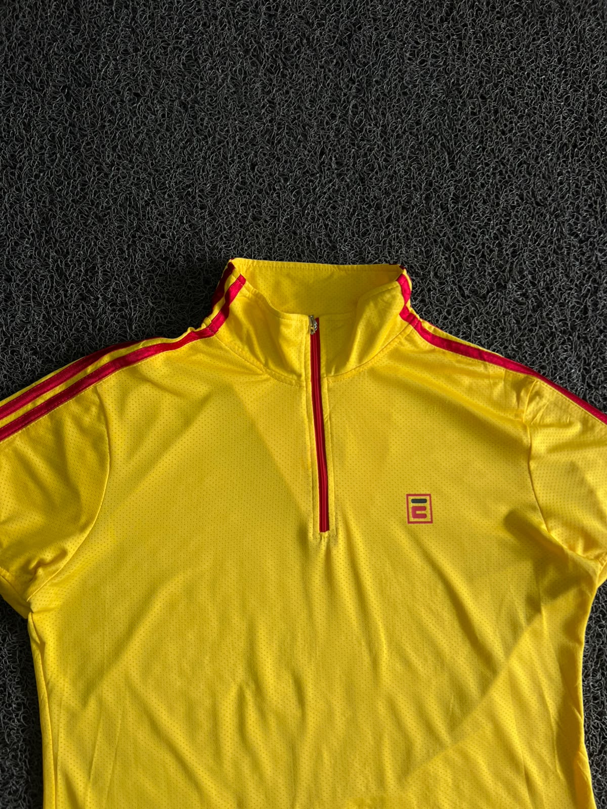 Vintage Yellow E-Sports Quarter-Zip Athletic T-Shirt