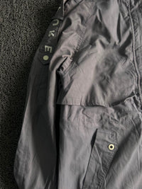 Men’s Charcoal Grey Hooded Utility Jacket