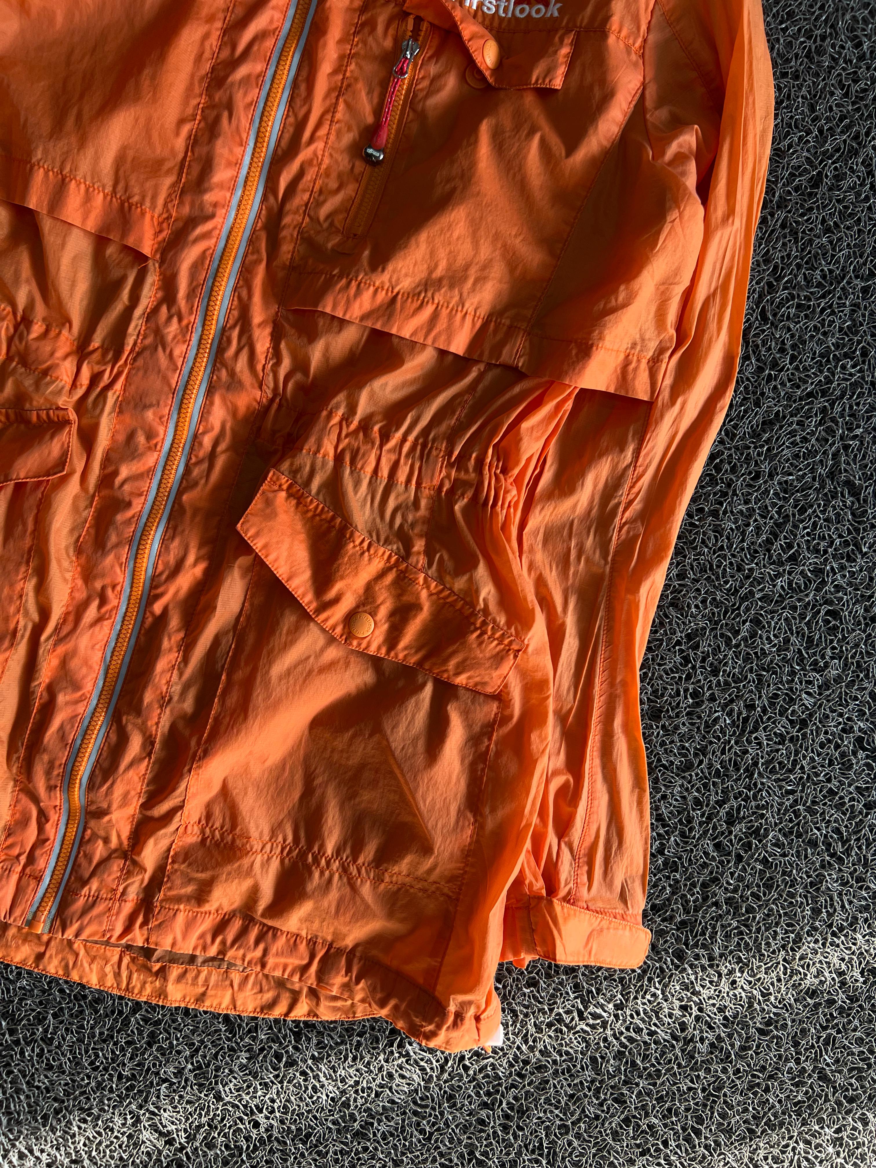 Firstlook Orange Lightweight Utility Windbreaker Jacket