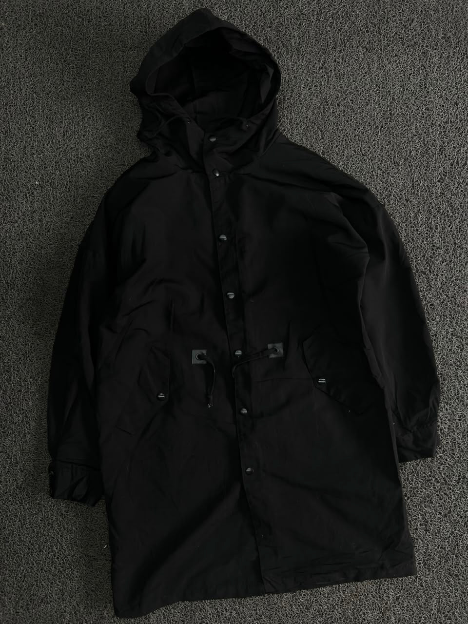 Black Hooded Utility Parka Jacket 🖤