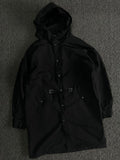 Black Hooded Utility Parka Jacket 🖤