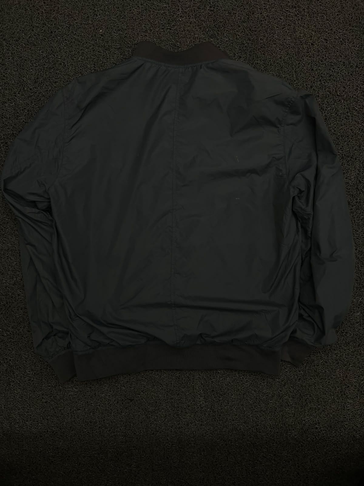 Vintage Bomber Jacket with Zip Pockets & Ribbed Cuffs