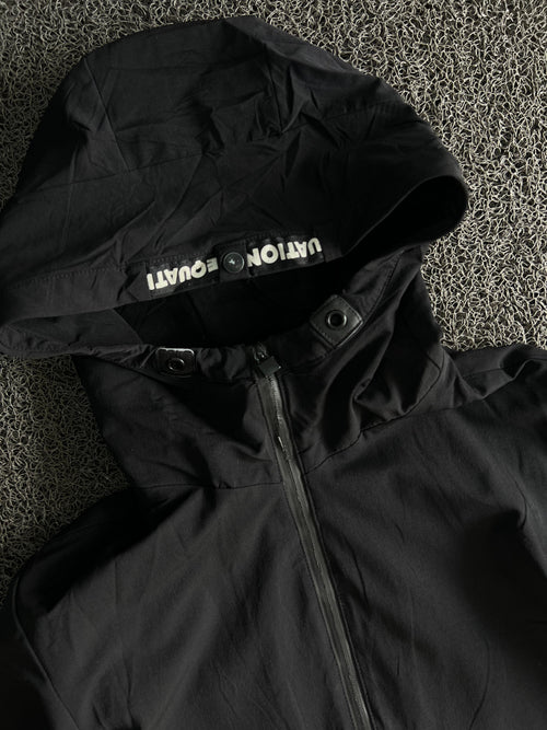 Hooded Utility Windbreaker Jacket – Full Zip Lightweight Outdoor Coat