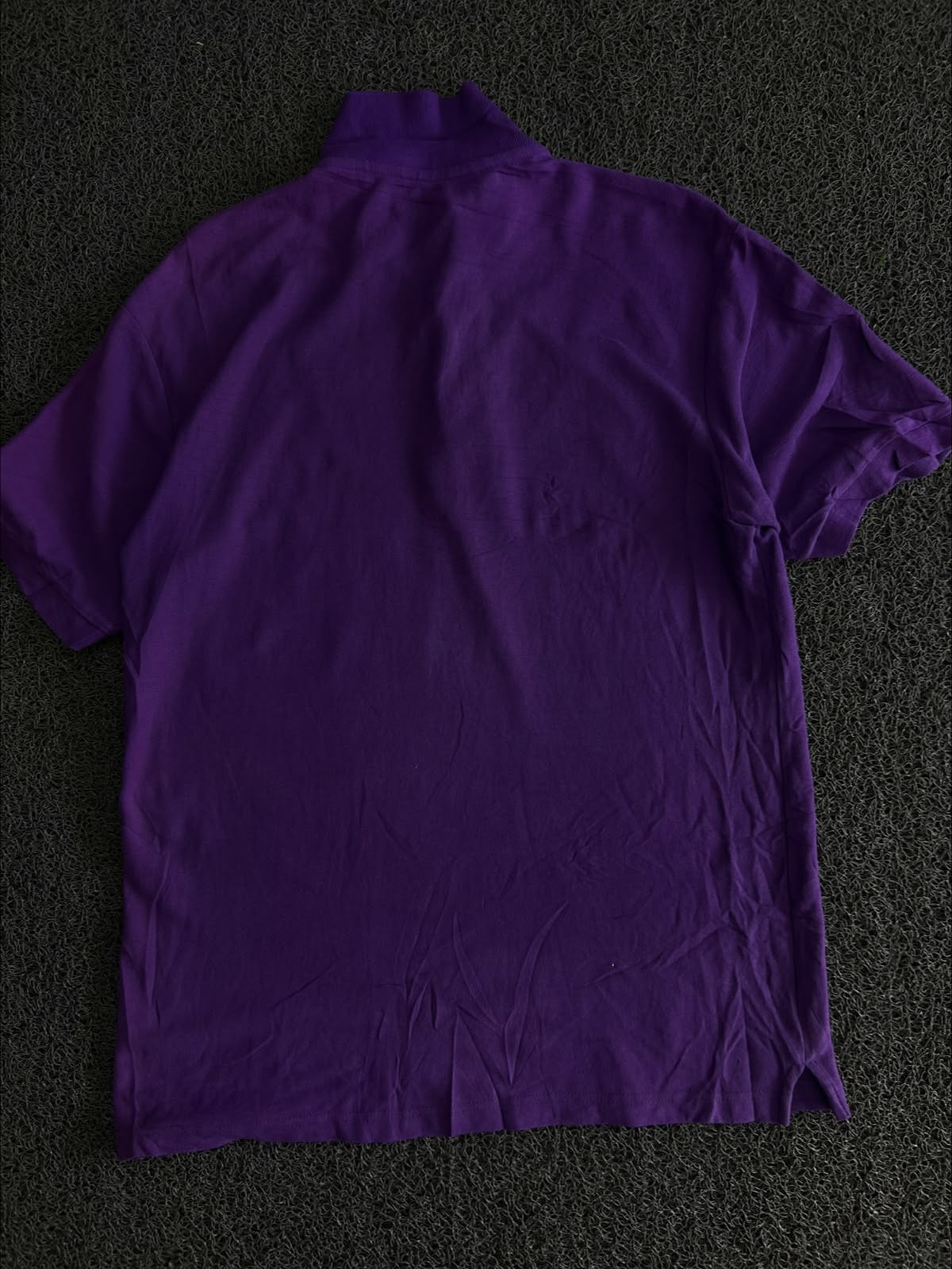 Purple Collar Button-Up T-Shirt