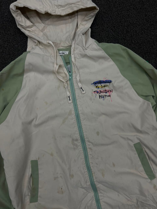 Hooded Windbreaker Jacket ⚠️ Stained