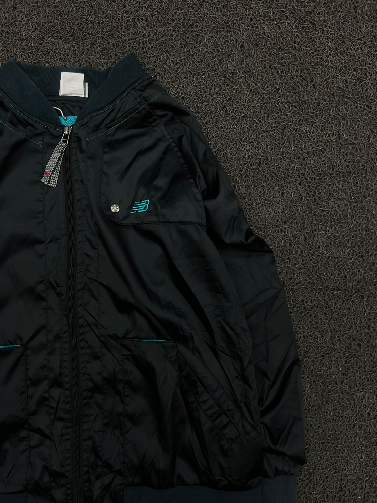 Lightweight Utility Jacket with Teal Detailing & Multiple Pockets