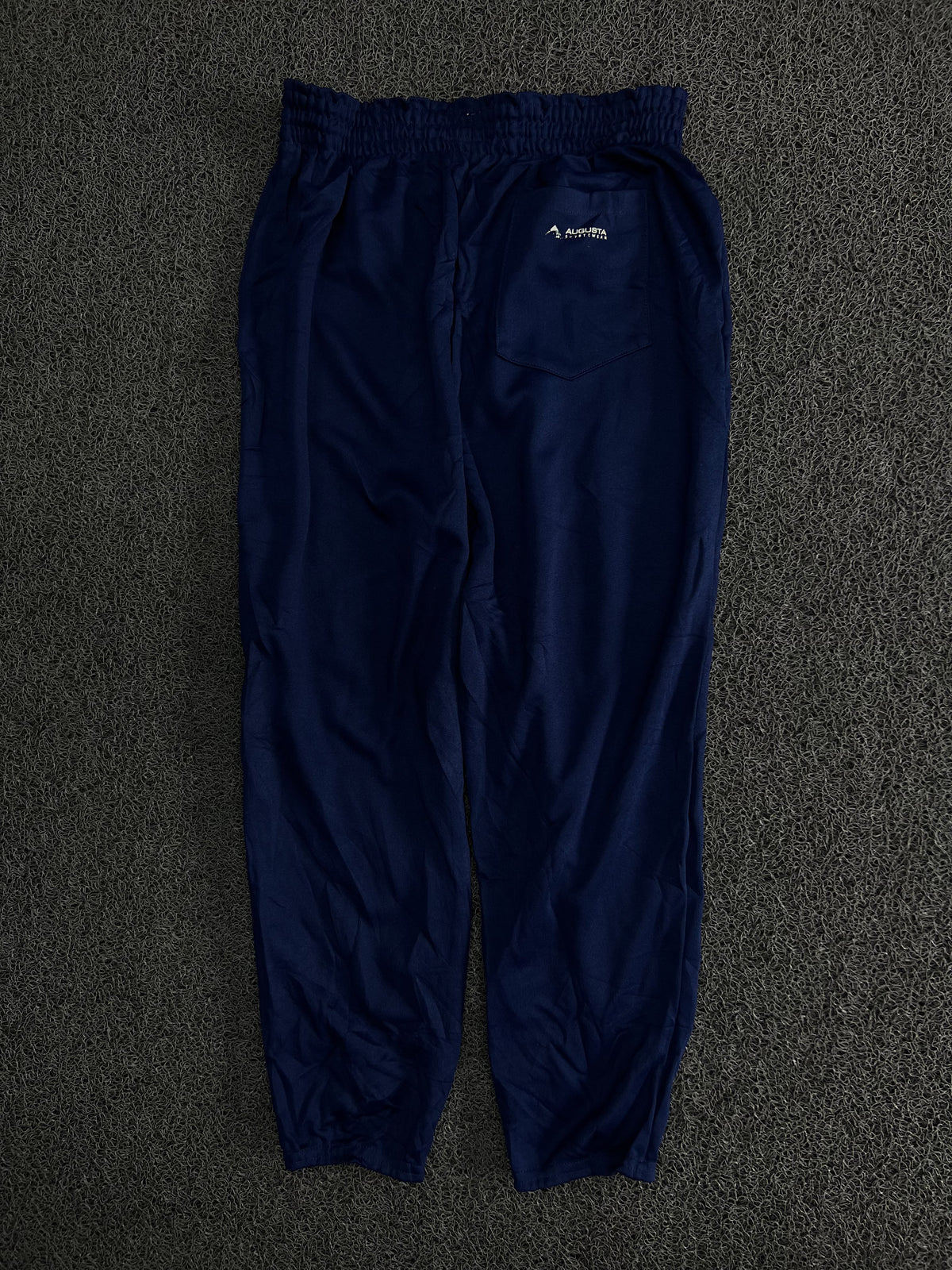 Blue Track Pants with Elastic Waistband & Back Pocket – Thriftwear