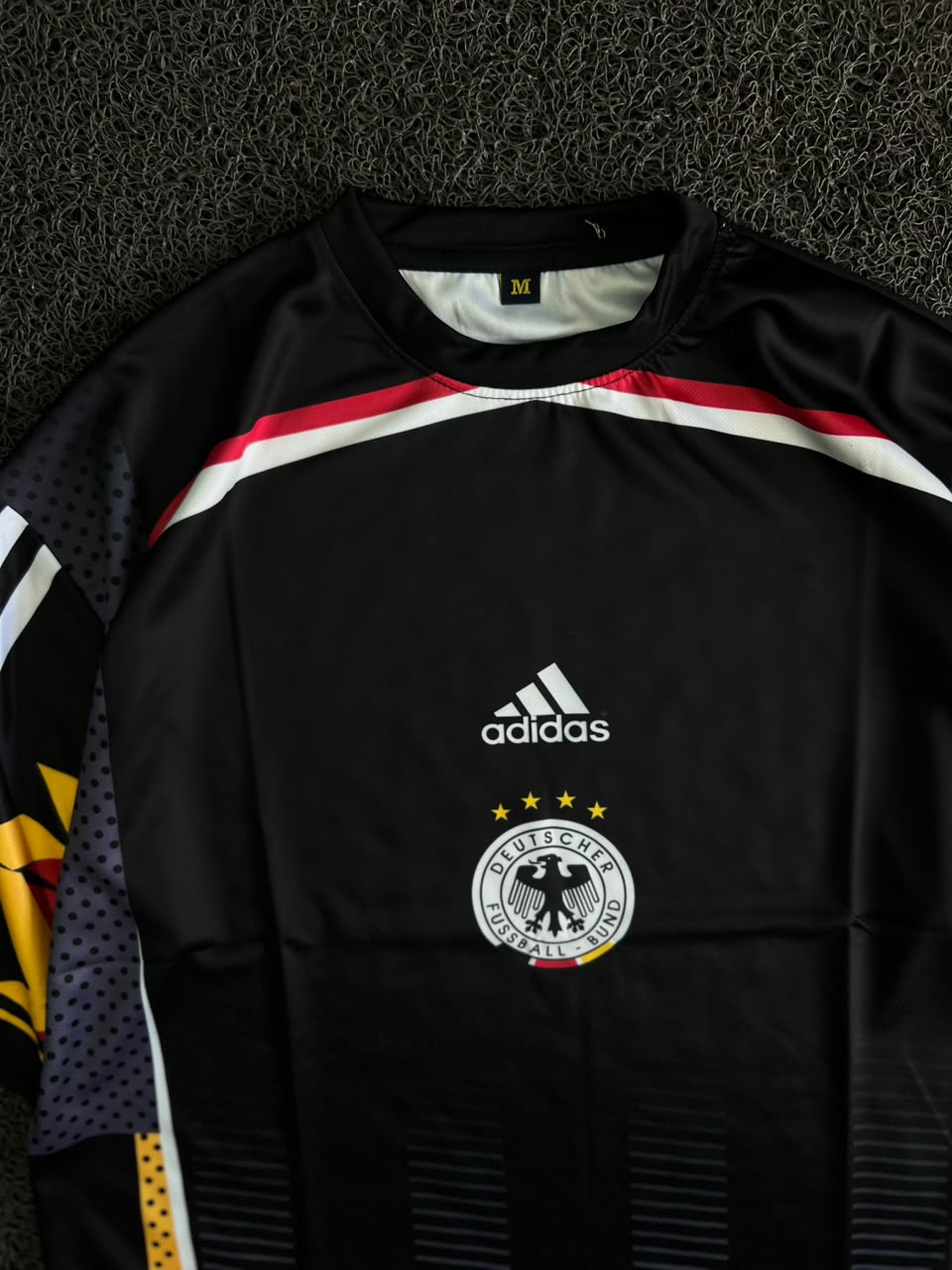 Adidas Germany 1994 Away Jersey – Toni Kroos #8 | Five Sleeve Edition | Black Retro Football Jersey