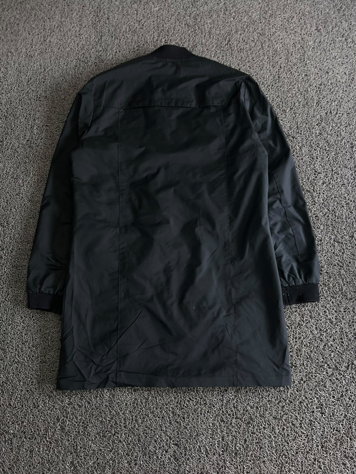 Men’s Black Longline Bomber Jacket