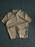 Vintage Monogram Polo T-Shirt | Classic Retro Collared Tee