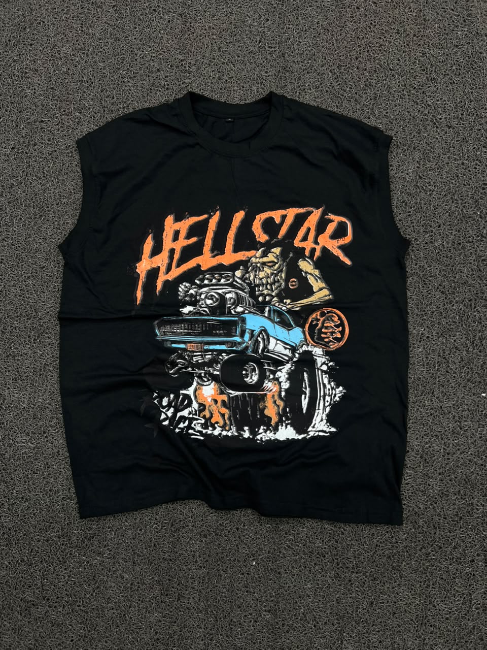 Hellstar Monster Muscle Car Graphic Sleeveless T-Shirt