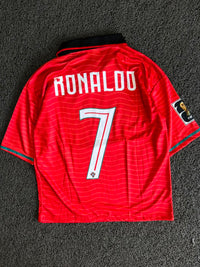 Puma Portugal Cristiano Ronaldo #7 Home Football Jersey – Red Collared Edition / FIVE SLEEV