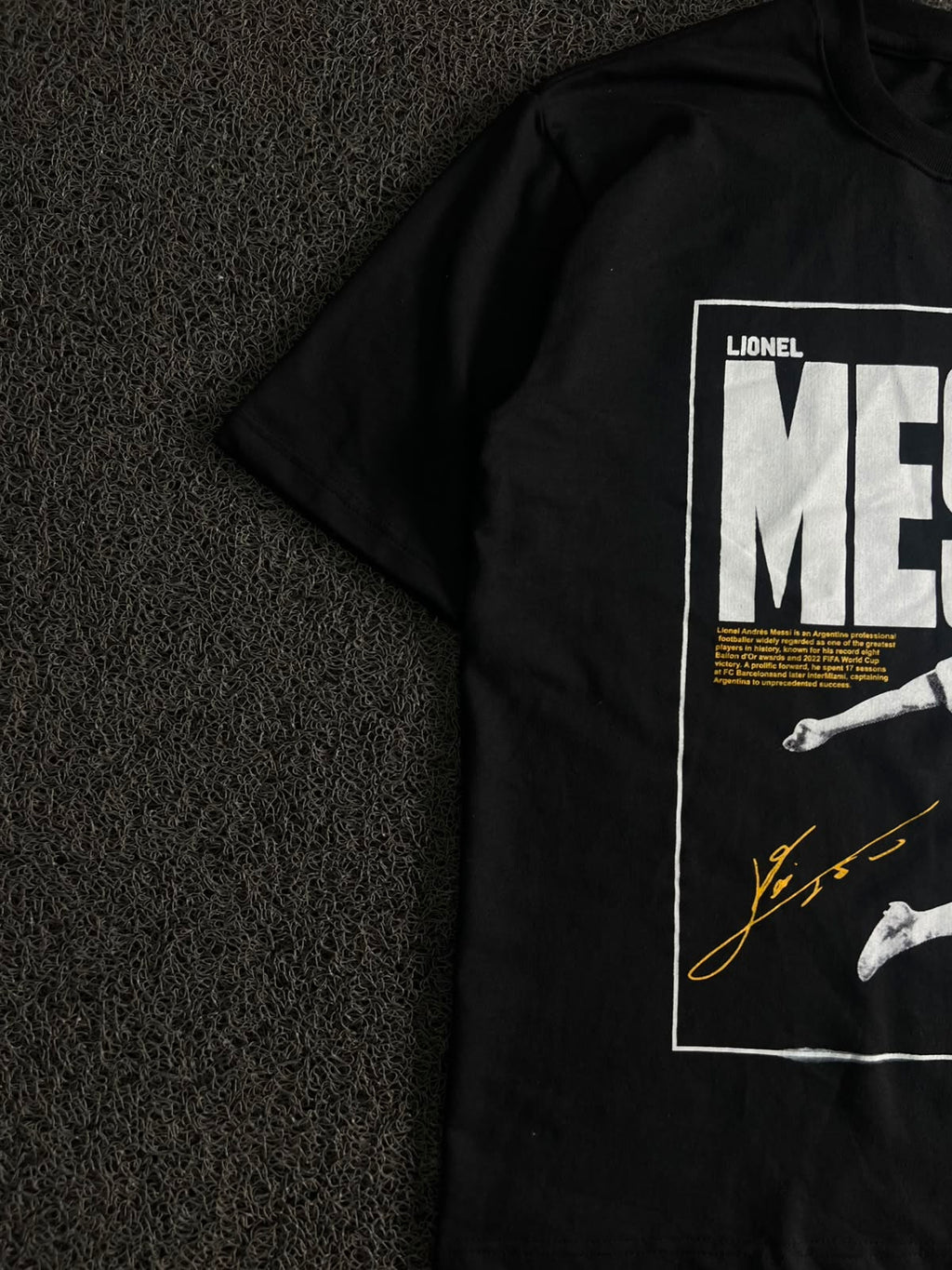 Lionel Messi Graphic Print Oversized T-Shirt