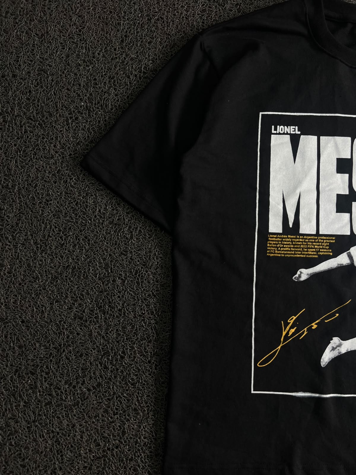 Lionel Messi Graphic Print Oversized T-Shirt