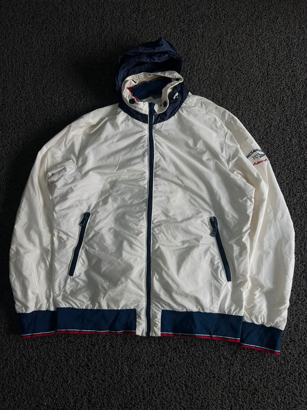 Vintage Hooded Windbreaker Jacket |  Lightweight Full-Zip Outdoor Jacket
