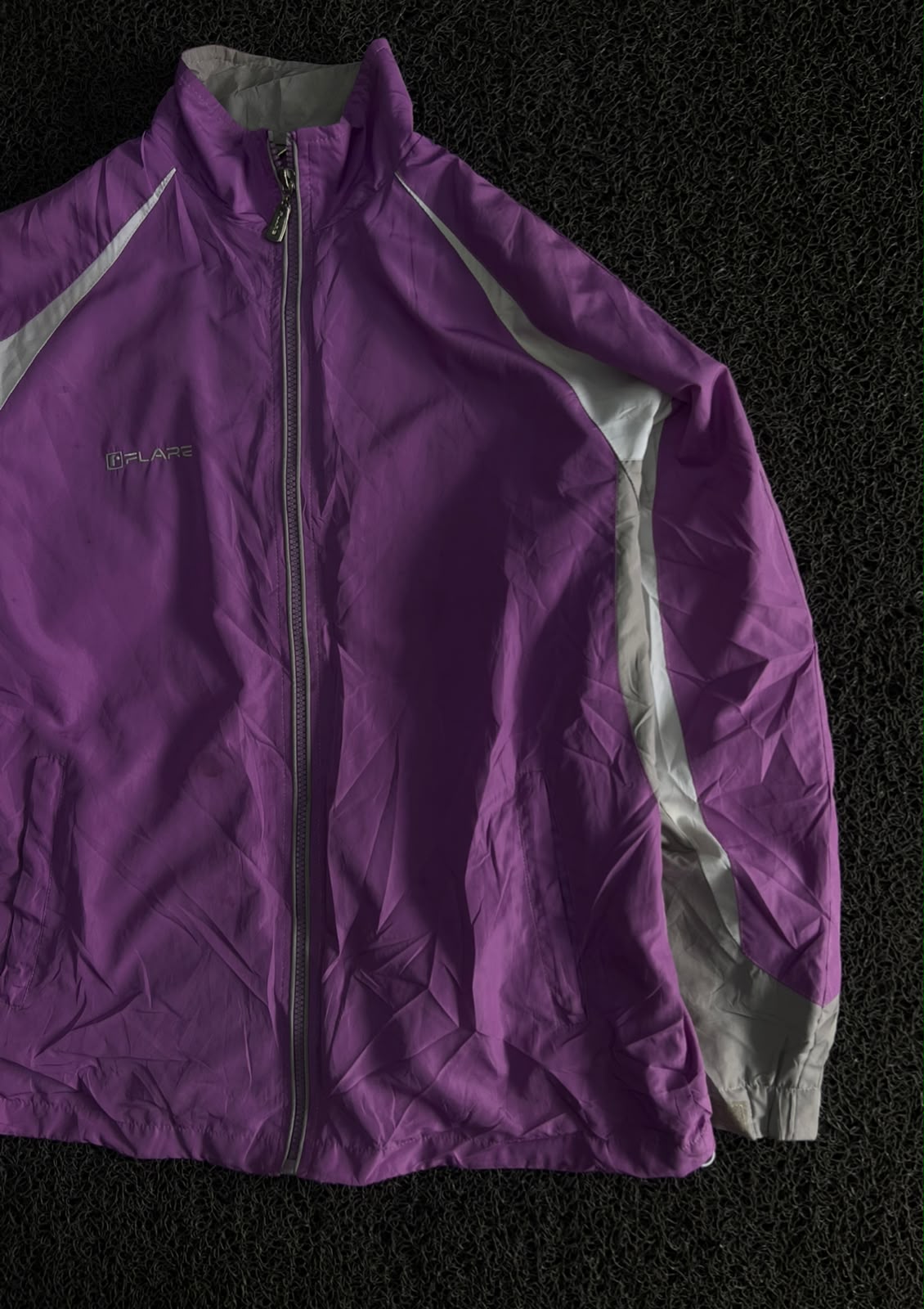 Vintage Colorblock Track Jacket – Zip-Up Windbreaker