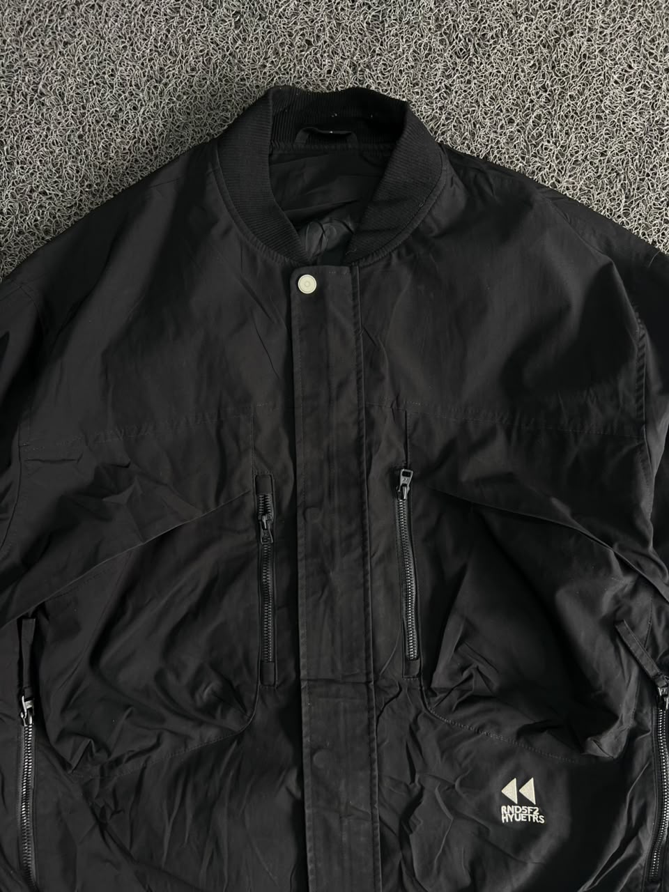 Utility Bomber Jacket – Multi Pocket Zip-Up Streetwear Windbreaker