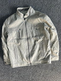 Men's Casual Utility Zip-Up Jacket with Stand Collar